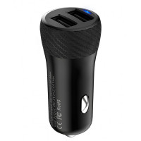 Car Charger 3.4A 2U Hoco Z21 — Black