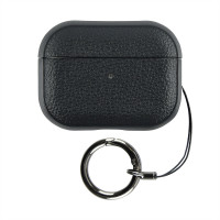 Airpods 4 Case — Leather Ring  — Black
