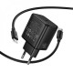 Home Charger | 40W | PD | C to C Cable (1m) — Hoco N83  — Black