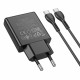 Home Charger 20W PD3.0 C to C Cable (1m) Hoco N37 — Black