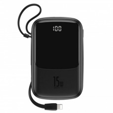 Power Bank 20000 mAh 15W Digital Display Baseus (PPQD-G) — PPQD-G01 Black