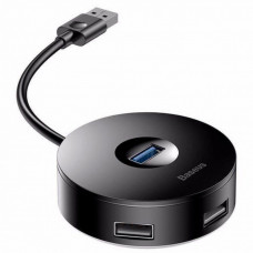 HUB Adapter Baseus(CAHUB-F) Airjoy round box (USB3.0 to USB3.0*1+USB2.0*310cm — CAHUB-F01 Black