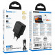 Home Charger | 40W | PD | C to C Cable (1m) — Hoco N83  — Black