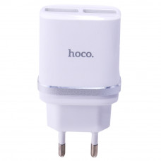 Home Charger | 2.4A | 2U — Hoco C12 White