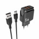 Home Charger 2.4A 2U USB C Cable (1m) Veron VR-C12C — Black