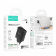 Home Charger 45W PD QC3.0 C to Lightning Cable (1m) Hoco C127A — Black