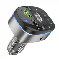 Fm Transmitter MP3 | Car Charger | 3.0A | 2U — Hoco E71  — jazz black