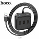 HUB USB To 4 USB 2.0 — Hoco HB31 Easy (1.2m) — Black