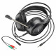 Gaming Headset 3.5mm & USB Hoco W106 Tiger — Black