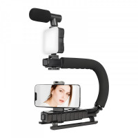 Gimbal Stabilizer Multifunctional Bluetooth Microphone & LED Lamp AY-49U