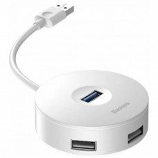 HUB Adapter Baseus(CAHUB-F) Airjoy round box (USB3.0 to USB3.0*1+USB2.0*310cm — CAHUB-F02 White