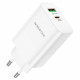 Home Charger 65W PD QC3.0 C to C Cable (1m) Borofone BN10 — White