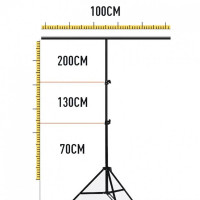 Подставка для фотофона 2 м + перекладина 1 м + зажимы 2 шт. + сумка (без экрана задней группы)