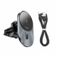 Car Holder — Hoco CA91 Magic magnetic wireless fast charging — gray