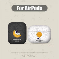 Airpods Case Lovely Austronauts — Black