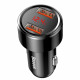 Car Charger 45W 2U Digital Display Baseus (CCMLC20A) Magic Series Dual QC for intelligent quick charging — CCMLC20A-01 Black