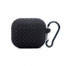 Airpods Case 1/2 Fabric Pattern — Black