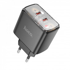 Home Charger | 45W | 2 PD — Hoco CS43A — Black