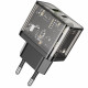 Home Charger 20W PD QC3.0 Hoco N34 Dazzling — Transparent Black