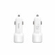 Car Charger | 2.4A | 2U — Hoco Z23 White