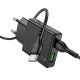 Home Charger 20W PD QC3.0 C to C Cable (1m) Hoco N38 — Black