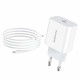 Home Charger | 20W | PD | Lightning Cable (1m) — Borofone BA38A — White