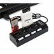 USB HUB Power Button ; USB 2.0 To 4 USB