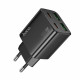 Home Charger | 20W | 2PD | 2U — Hoco N55  — Black