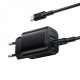 Home Charger 20W PD QC3.0 C to C Cable (1m) Borofone BAS83A — Black