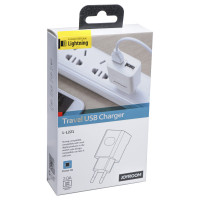 Home Charger 2.0A 2U Lightning Cable (1m) Joyroom L-L221 UM2 — White