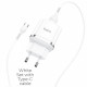 Home Charger 18W QC3.0 USB C Cable (1m) Hoco N3 — White