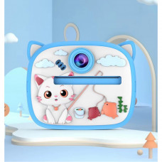 Фотоаппарат детский Print Camera AM-300 — Cat Blue