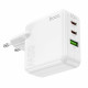 Home Charger 65W GaN 2PD QC 3.0 Hoco C115A — White