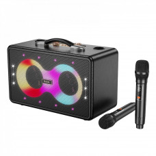 Bluetooth Speaker & 2 Microphones — Hoco HA8 — Black