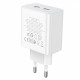 Home Charger 35W 2 PD QC3.0 Hoco C108A — White