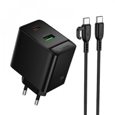 Home Charger 65W PD QC3.0 C to C Cable (1m) Borofone BAS17A