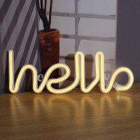 Ночной светильник Neon Sign — Hello