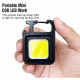 Ліхтарик F04 COB rechargeable keychain Light Micro USB