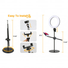 Лампа кольцевая комплект LED 360 F-537S 10" 3300K - 6000К+ holder + remote + tripod stand