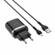 Home Charger | 18W | QC3.0 | Micro Cable (1m) — Hoco C12Q — Black