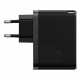 Home Charger 100W GaN5 1U 1C C to C Cable (1m) Baseus (CCGP090) Pro Fast Charger — CCGP090201 Black