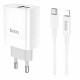 Home Charger | 20W | PD | QC3.0 | C to Lightning Cable (1m) — Hoco C80A — White