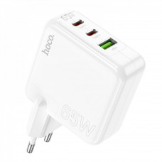 Home Charger 65W GaN 2PD QC 3.0 Hoco C115A — White