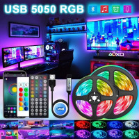 LED лента RGB 2835 10м c пультом 5V