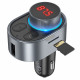 Fm Transmitter MP3 | Car Charger | 3.1A | PD30W | 2U — Hoco E72 — Metal Grey