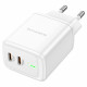 Home Charger 35W 2 PD3.0 C to C Cable (1m) Borofone BN9 — White