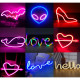 Ночной светильник Neon Sign — Rose Arrow Heart