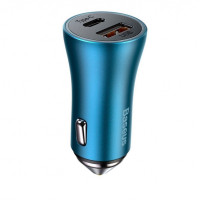 Car Charger 40W 1U 1C Baseus (CCJD-0) Golden Contactor Pro Dual Quick Charger — CCJD-03 Blue