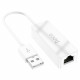 USB Ethernet Adapter 100 Mbps Hoco UA22 Acquire — White