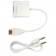 Переходник HDMI - VGA+AU White